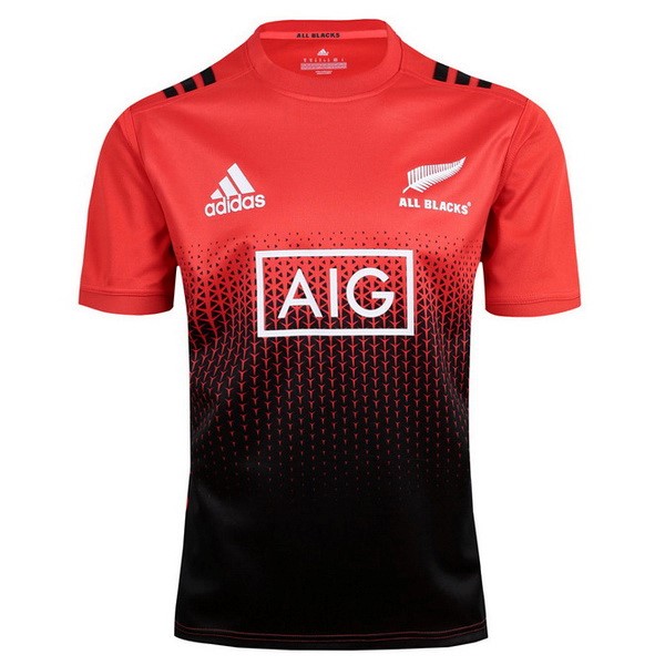 Tailandia Camiseta de Entrenamiento Rugby All Blacks 2017 2018 Naranja Negro